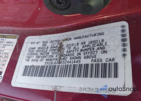 2005 Pontiac Vibe z USA, uszkodzony, nr VIN 5Y2SL63865Z441445